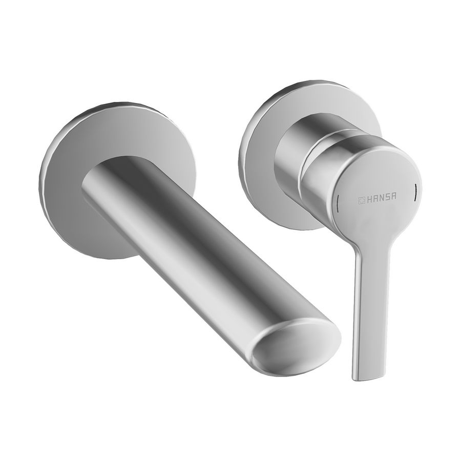 Ronda afbouwdeel 2-gats wandmengkraan chroom