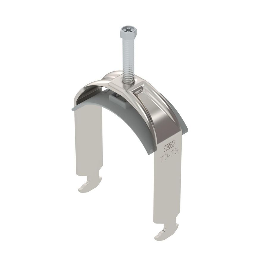 Beugelklem 2056 70-76mm rvs A2 1.4301 blank VVE=10 1186376