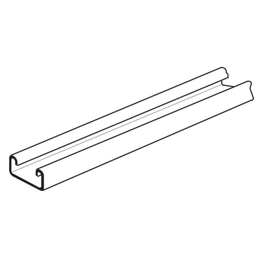 Lengte a 3m. Profiel C41x21x2.5 Sdz ongeperforeerd