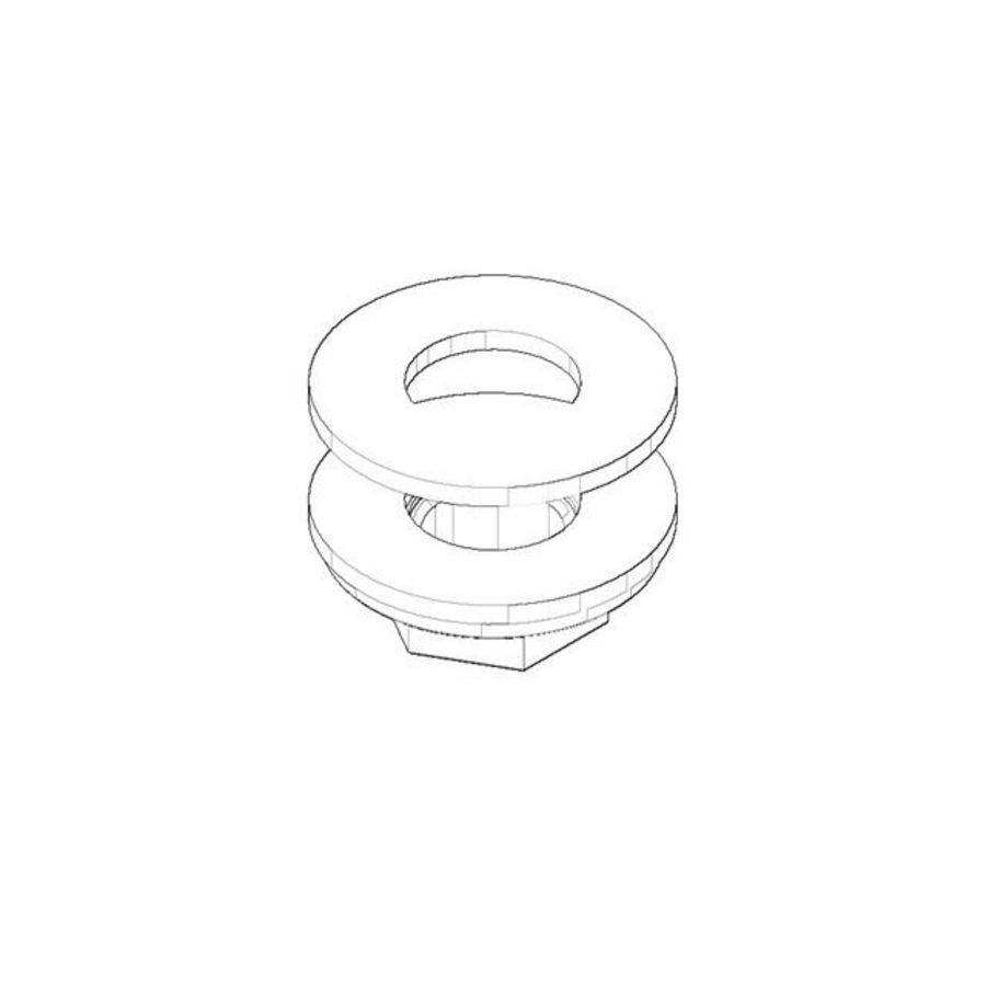 Bevestiging met afdichtingen 53x27mm, 1/2" 0423100108890