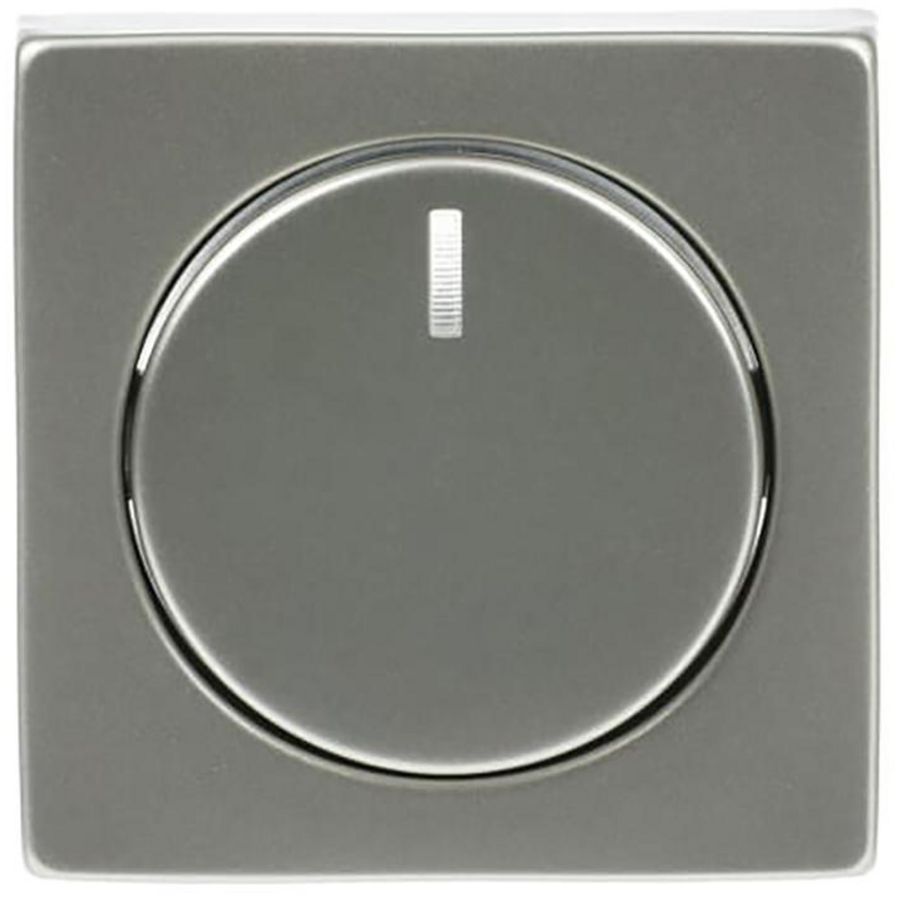 Centraalplaat + knop v draaidimmer pure-rvs (6540-866-102)