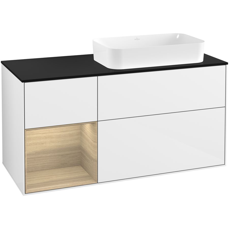 Wastafelonderkast Finion 1200x603x501mm G.White.L F682PCGF