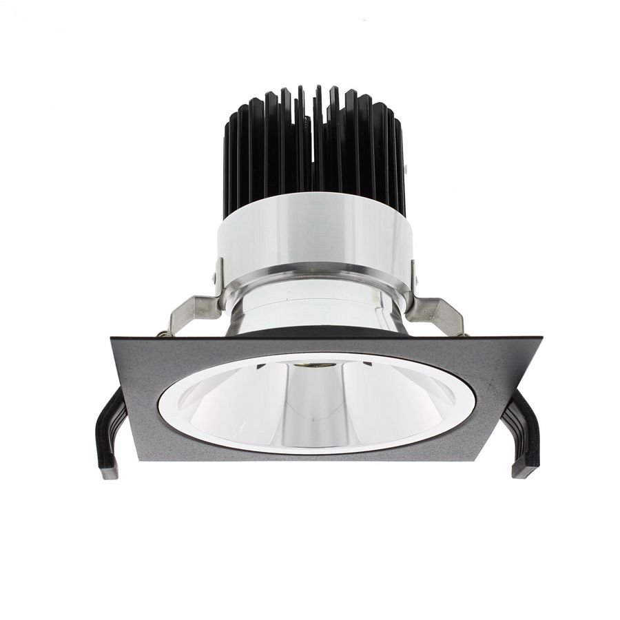 Vierkant pasring 145x145mm voor Juno module Zwart