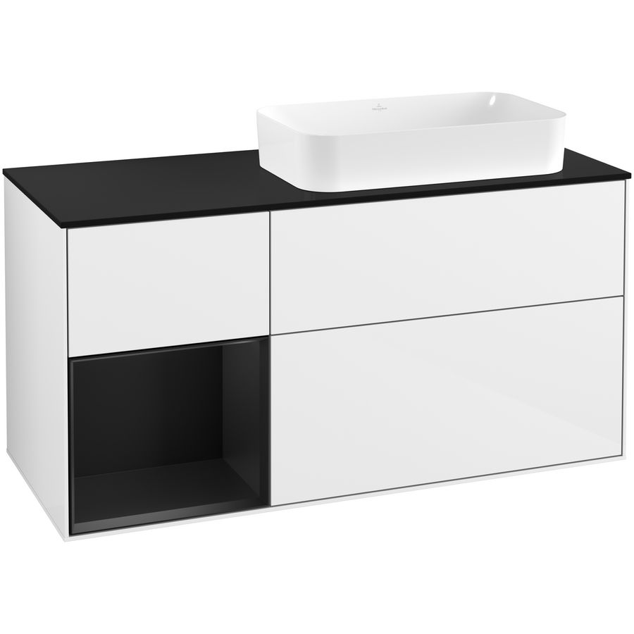 Wastafelonderkast Finion 1200x603x501mm G.White.L F682PDGF