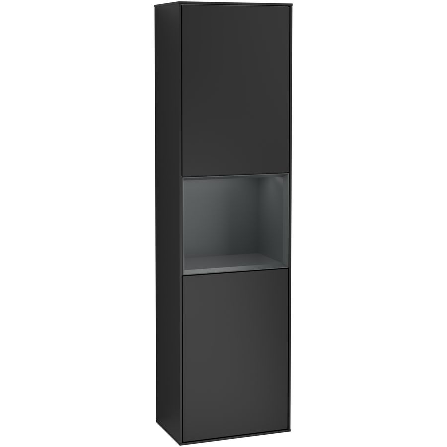 Hoge kast Finion 418x1516x270mm Black Matt Lacquer G470HGPD