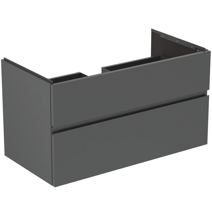 Wastafelmeubel 1000x505x550mm matt anthracite 2 laden Finesse E3397Y2