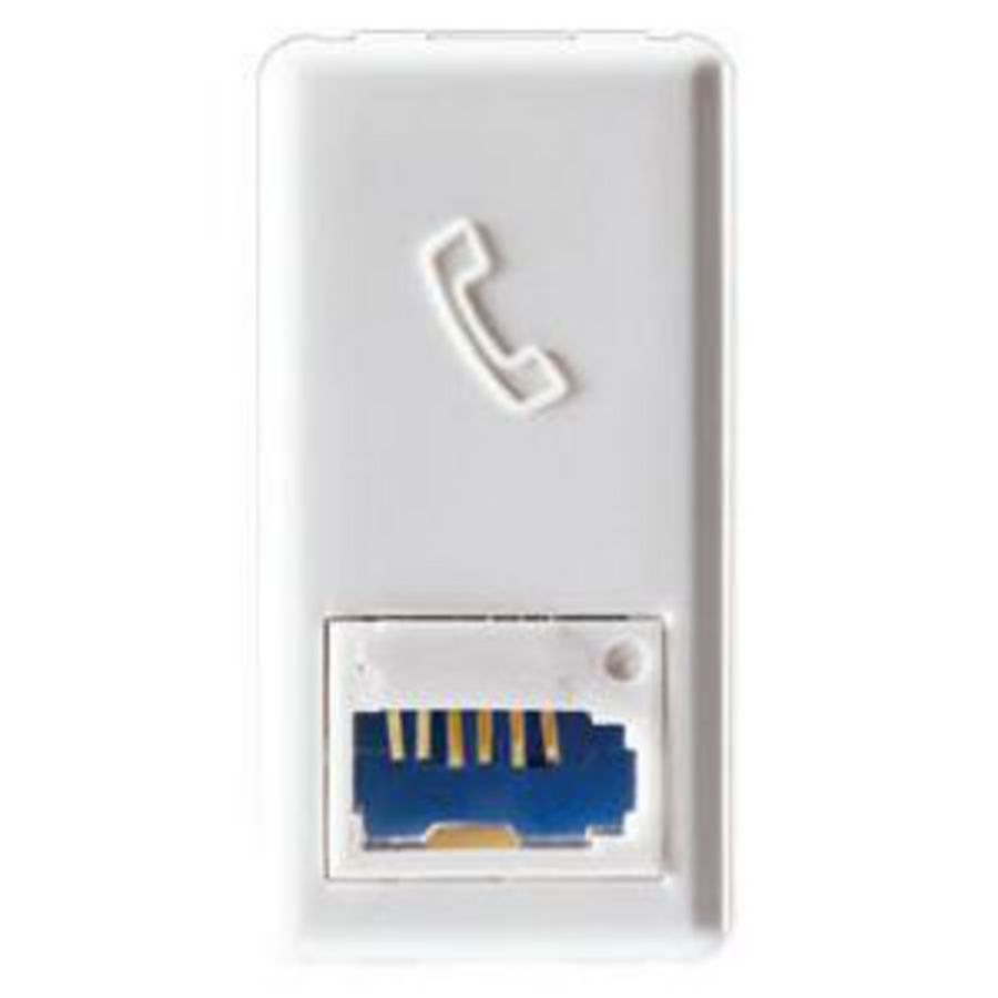BRITISH STANDARD TELEPHONE SOCKET-6 CONTACTS-SCREW-ON TE