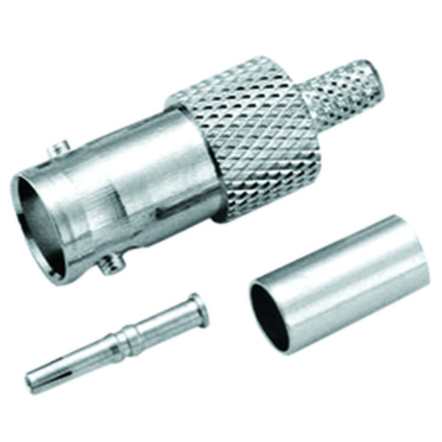 Kist a 10st. Connector BNC 75 ohm Kabeldeel Female recht