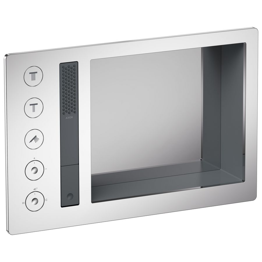 AXOR Incava Douchesysteem 600/390 met thermostaat voor 3 functies chroom