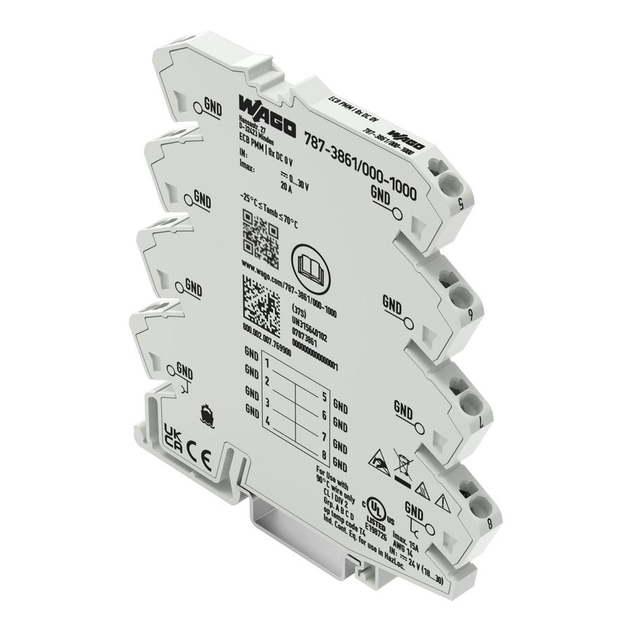 Potentiaalverdeelmodule 1 potentiaal 8 klemposities 0V