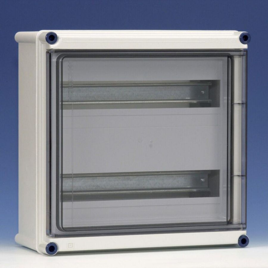 Lege kast scharn.deksel+hoedprofiel 2 slots