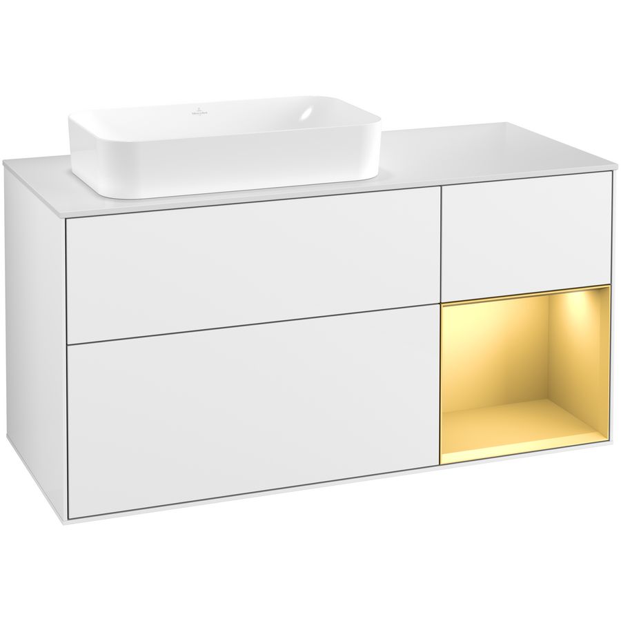 Wastafelonderkast Finion 1200x603x501mm G.White.L F691HFGF