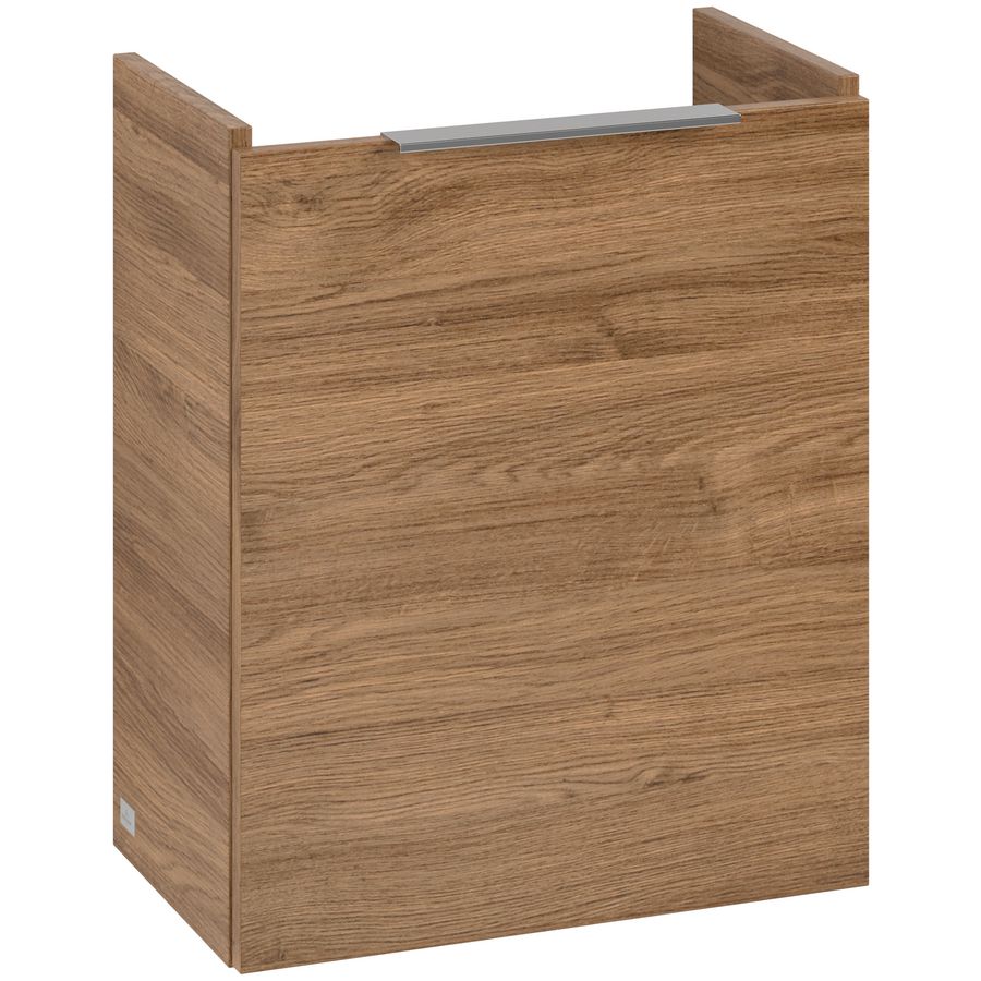 Wastafelonder. ARCHITECTURA 430x520x255mm Oak Kansas B88301RH greep Volcano Black