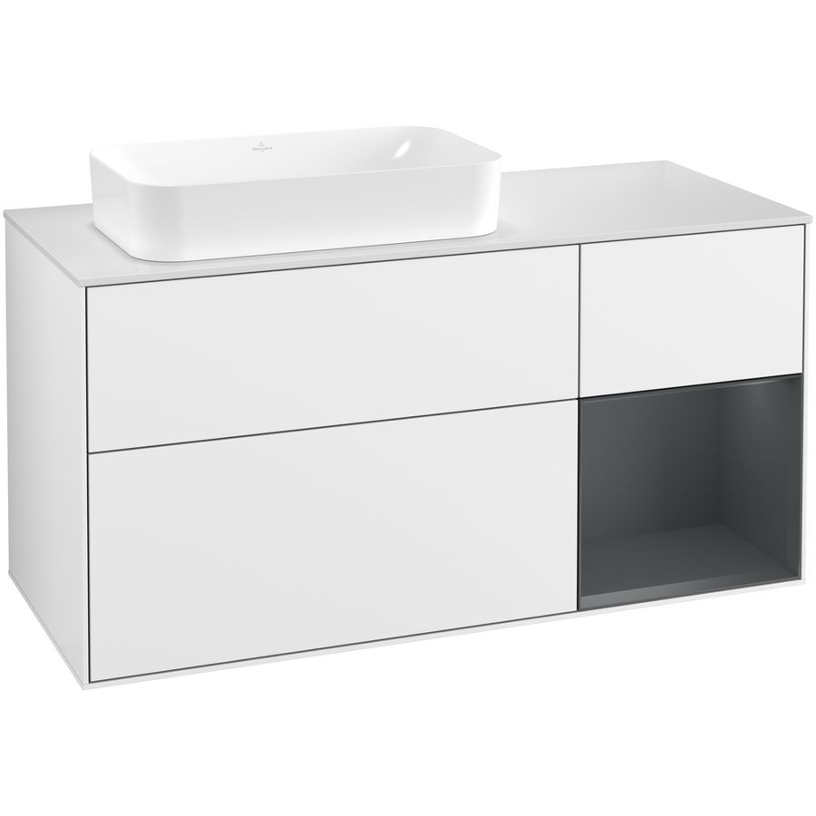 Wastafelonderkast Finion 1200x603x501mm G.White.L F691HGGF