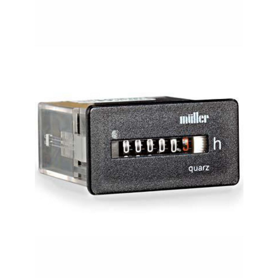 Urenteller BG30.18 frontinb.12-48VDC 53x28mm zwart