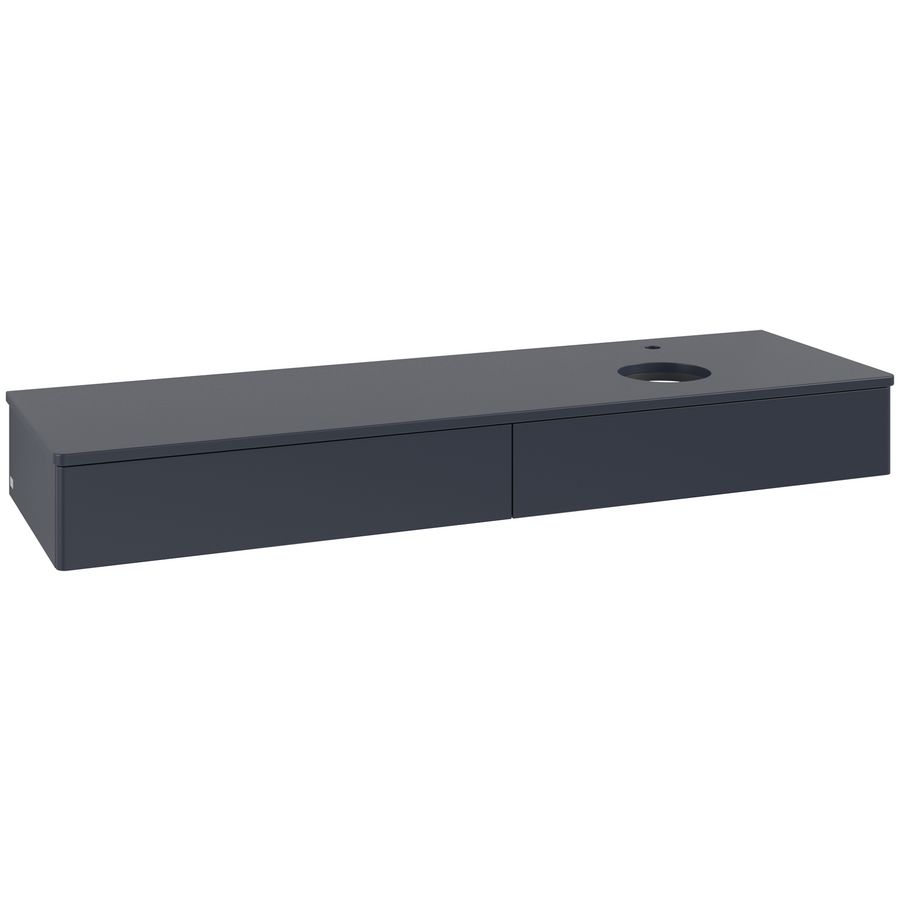 Wastafelonderkast Antao 1600x190x500mm Mid.Blue Matt Lacquer K16050HG