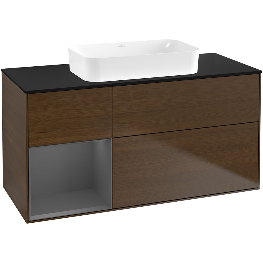Wastafelonderkast Finion 1200x603x501mm W.Veneer F702GKGN