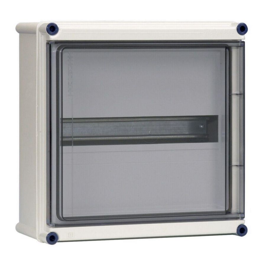 Lege kast scharn.deksel+hoedprofiel 1 slot