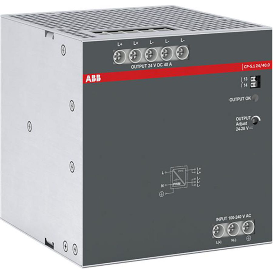 Voeding In 110-240VAC/110-250VDC Uitgaand DC 24V/40A