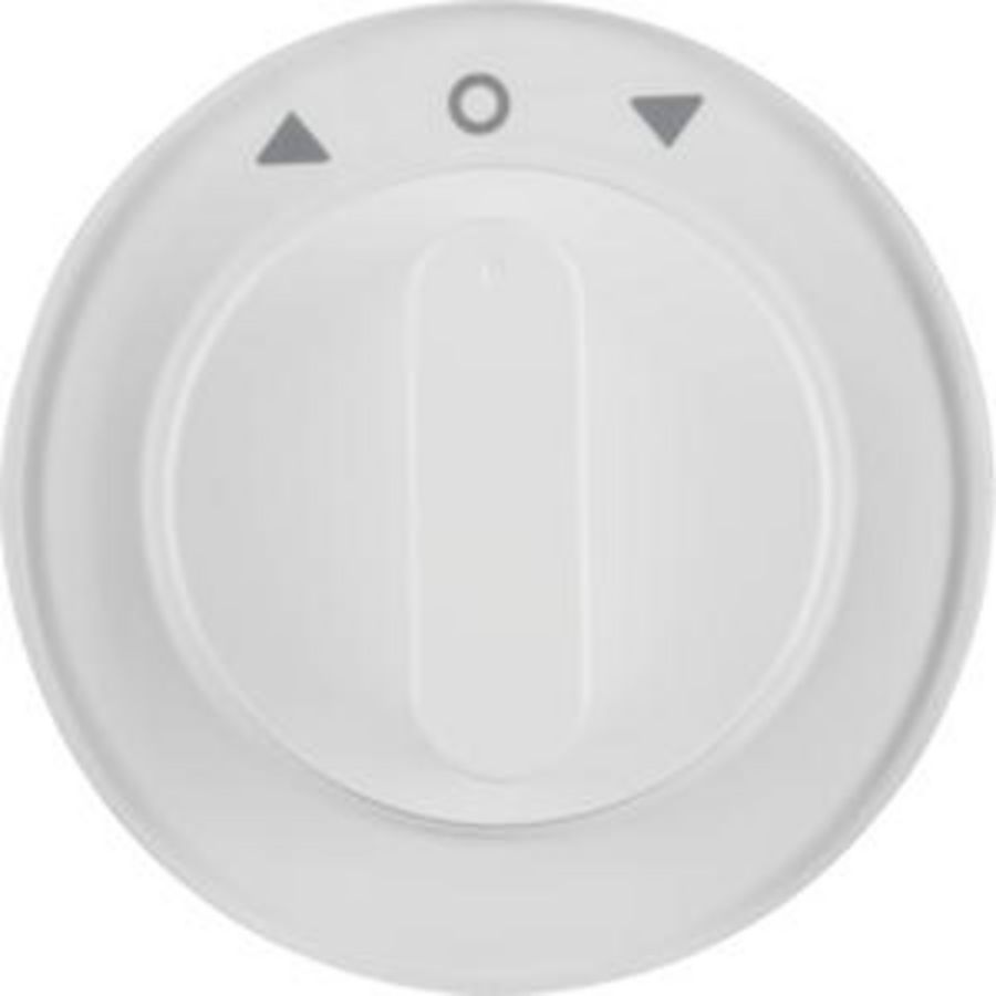 Centraalplaat draaiknop jaloezie bediening berker R.1/R.3/R.8 polarwit