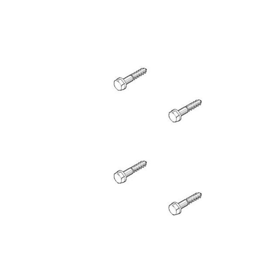 Bevestigingsset Houtschroef met plug 6x35mm 0430310150090