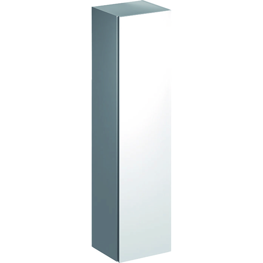Xeno2 hoge kast m. 1x deur+bn. spiegel 40x170x35cm wit hggl