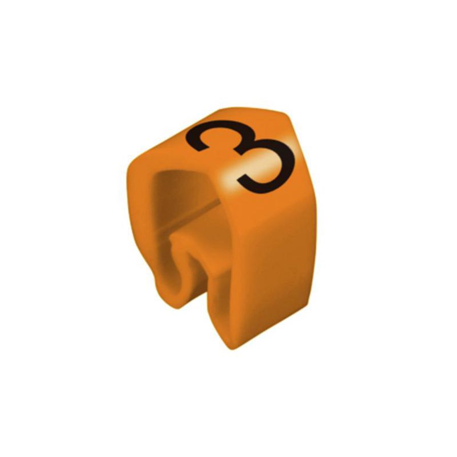 Kabelcoderingsyst. oranje O.D.4-10mm PVC s VVE=100