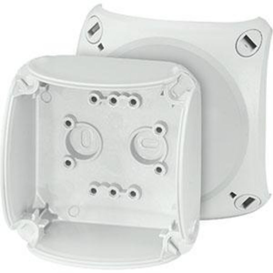 L. beh. IP66 74x74x47mm Wand glad o.d. deksel Grijs VVE=5
