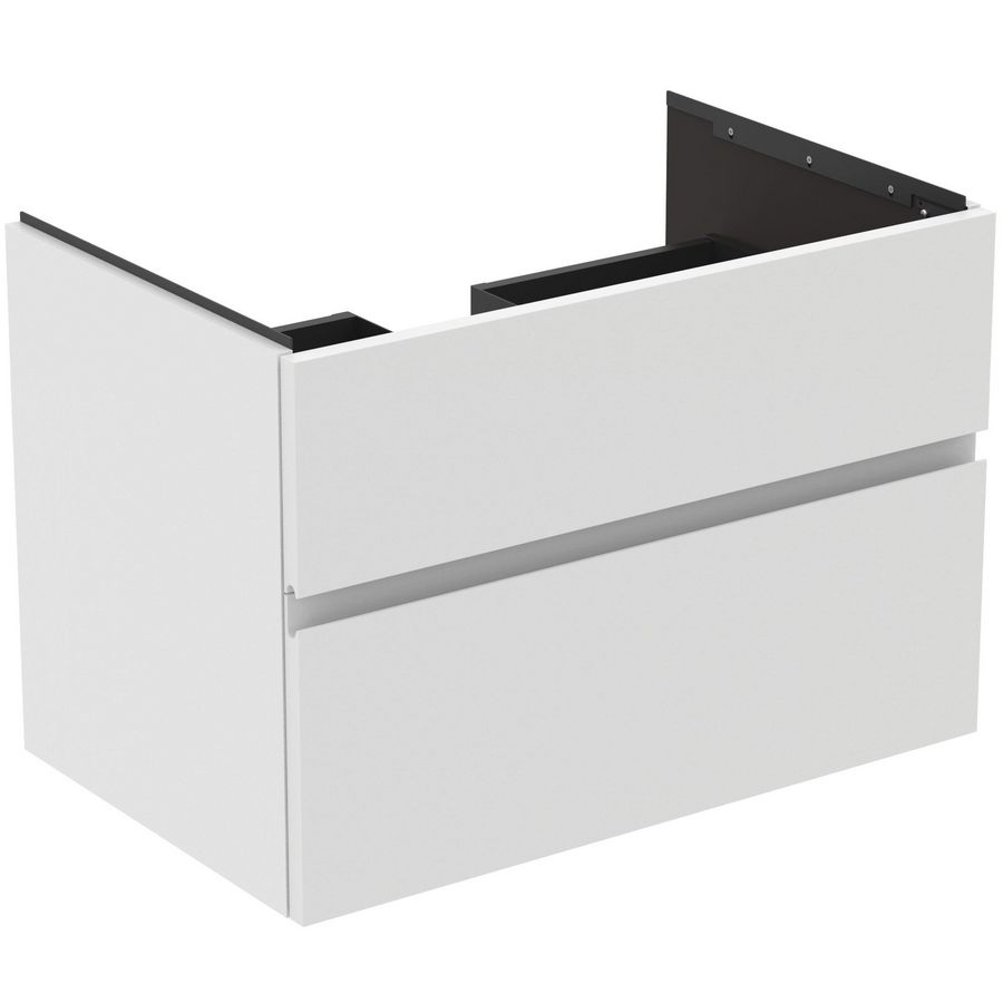 Wastafelmeubel 800x505x550mm matt white 2 laden Finesse