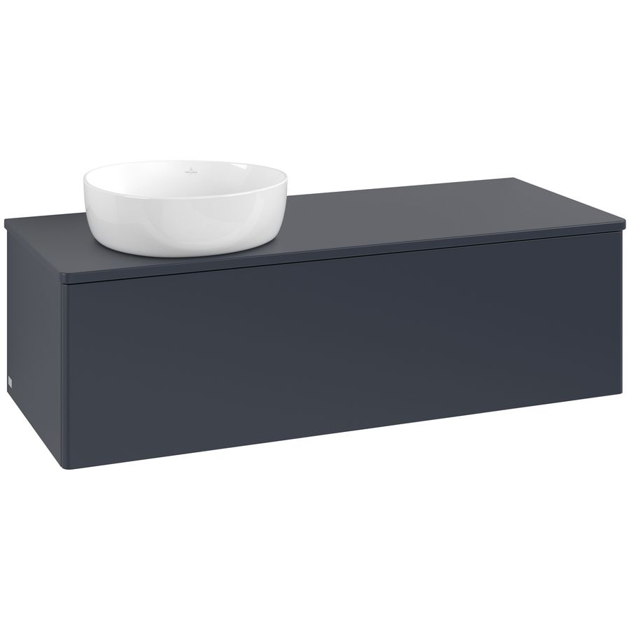 Wastafelonderkast Antao 1200x360x500mm Mid.Blue Matt Lacquer K33010HG