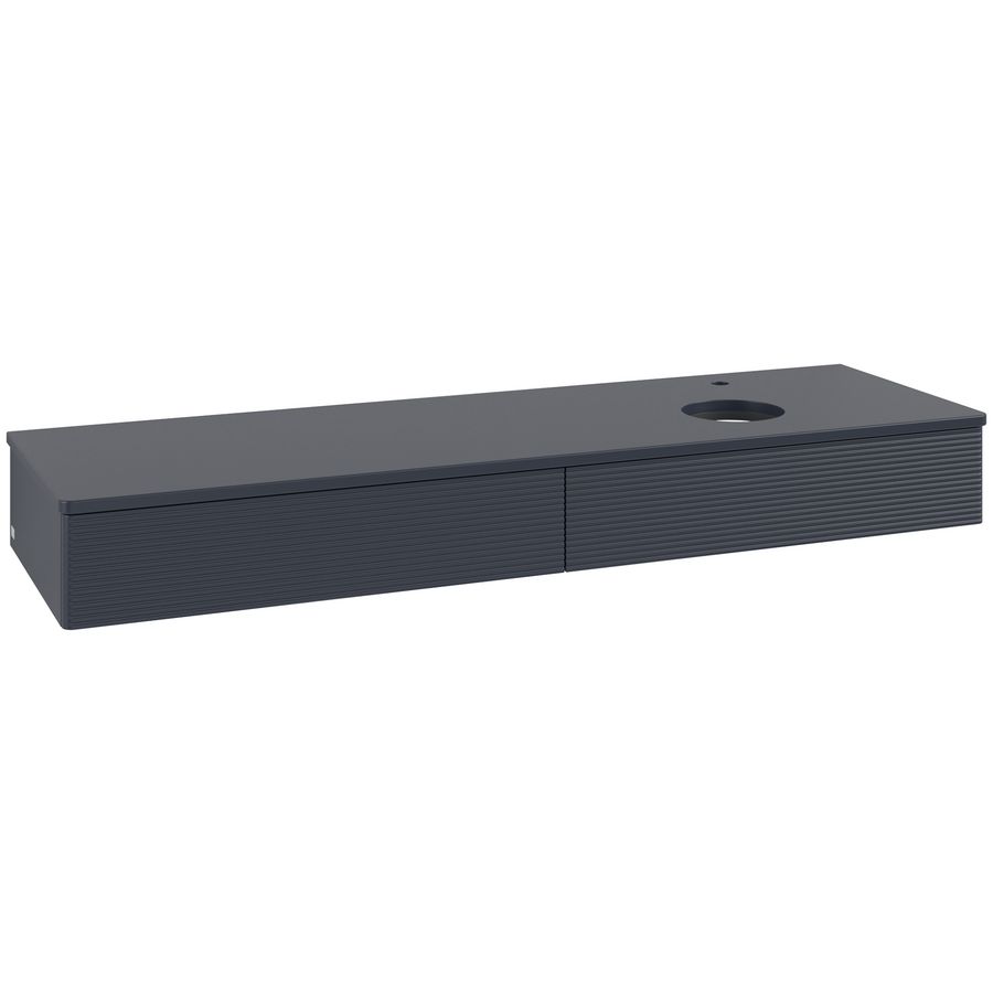 Wastafelonderkast Antao 1600x190x500mm Mid.Blue Matt Lacquer K16150HG