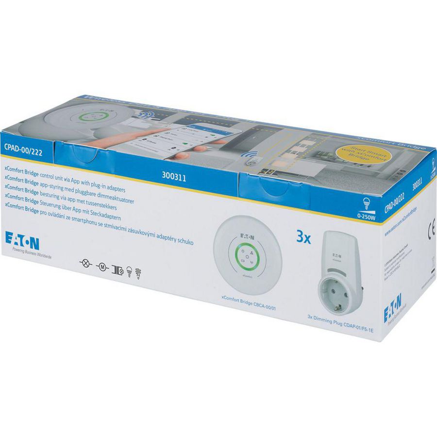 Draadloze dim- en xComfort Bridge set - opbouw