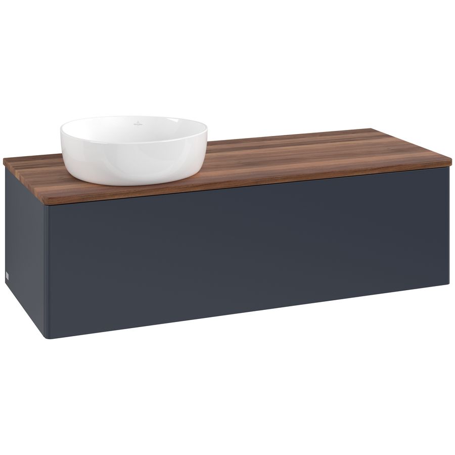 Wastafelonderkast Antao 1200x360x500mm Mid.Blue Matt Lacquer K33012HG