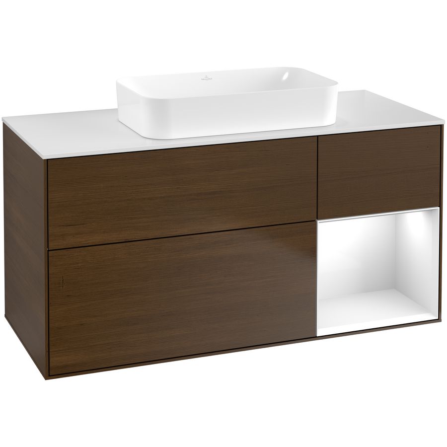 Wastafelonderkast Finion 1200x603x501mm W.Veneer F711GFGN