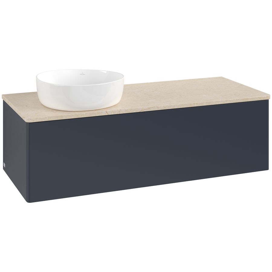 Wastafelonderkast Antao 1200x360x500mm Mid.Blue Matt Lacquer K33013HG