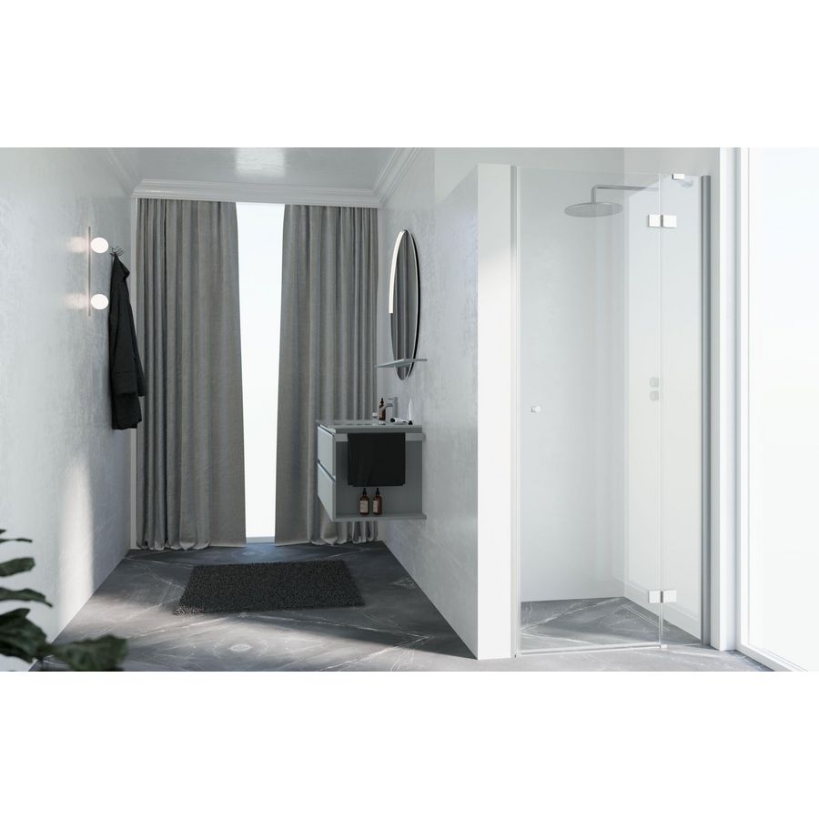 Draaideur NH-1B 100 links verst.990-1020x2000mm glas helder profielkleur matchroom