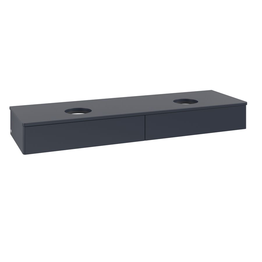 Wastafelonderkast Antao 1600x190x500mm Mid.Blue Matt Lacquer K17010HG