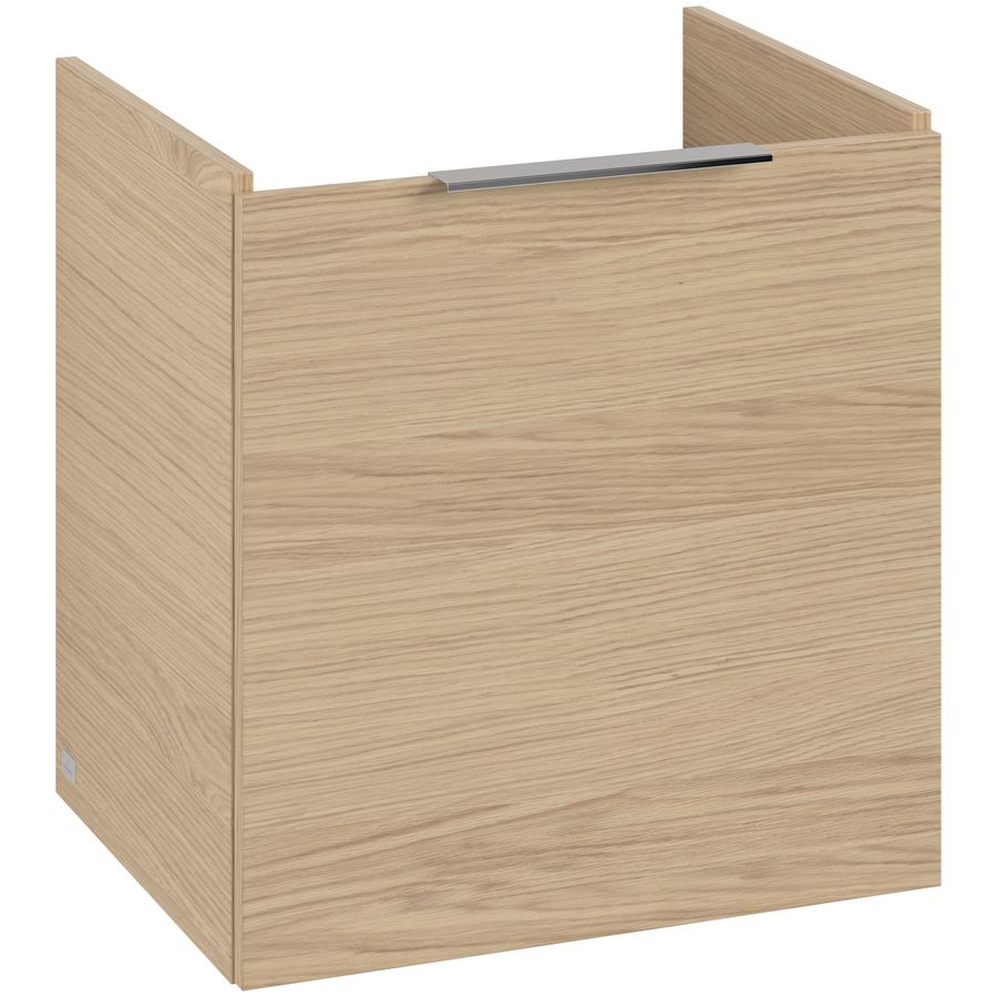 Wastafelonder. ARCHITECTURA 500x520x397mm Nordic Oak B88601VJ greep Volcano Black