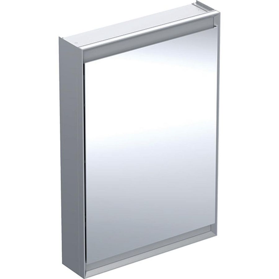 Opbouwspiegelkast deur rechts 60x90cm ComfortLight aluminium ONE