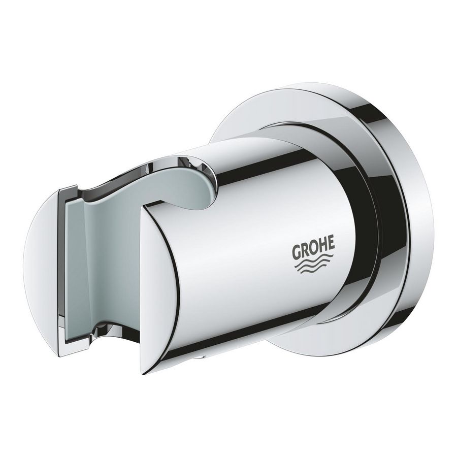 Rainshower handdouchehouder chroom vast incl. rozet rond