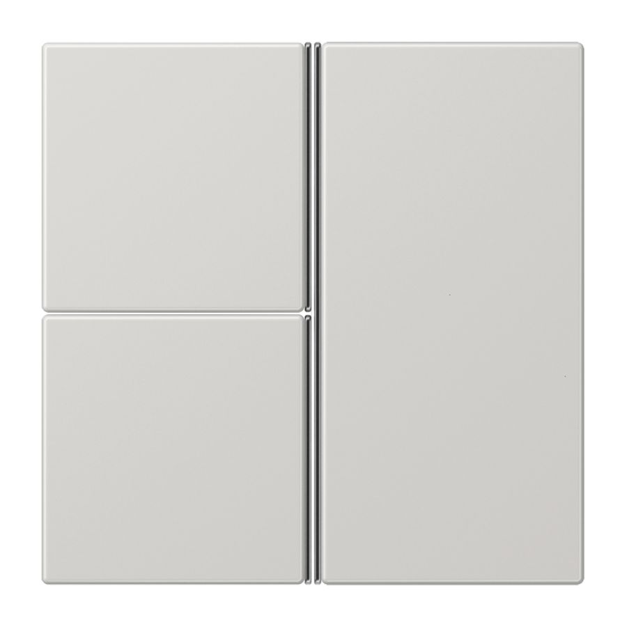 Tastafdekking 3-voudig pijl compleet LS L.grijs KNX