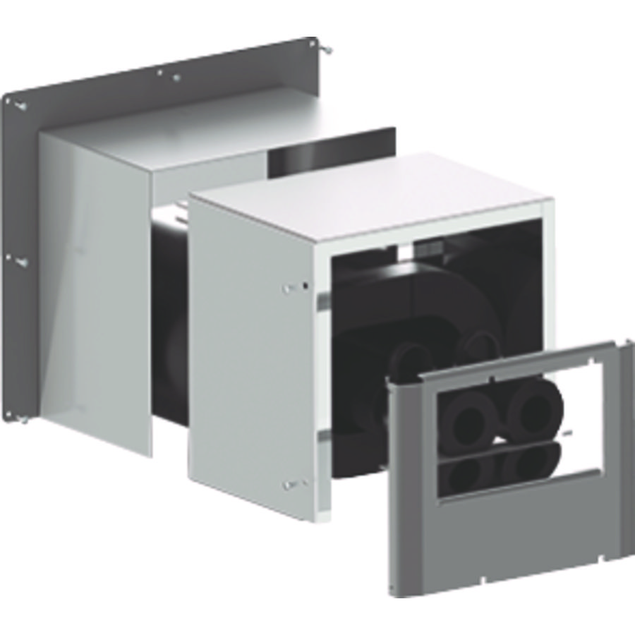 Afdekkap muuraansluiting monoblock
