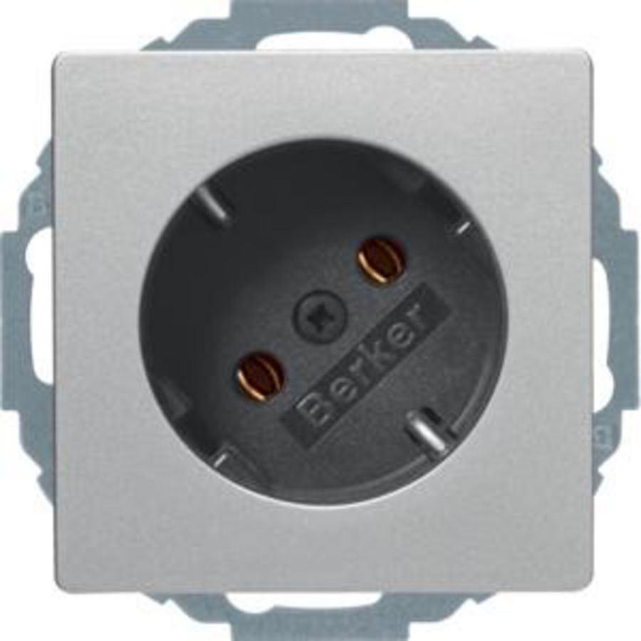 Wandcontactdoos RA diagonaal 45° berker Q.1/Q.3/Q.7 alulook