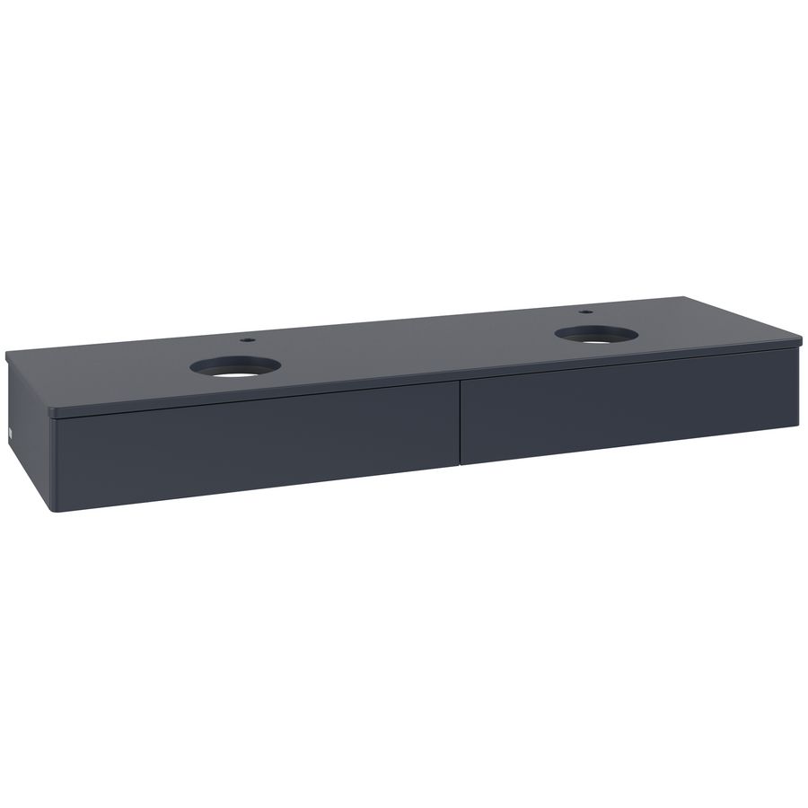 Wastafelonderkast Antao 1600x190x500mm Mid.Blue Matt Lacquer K17050HG
