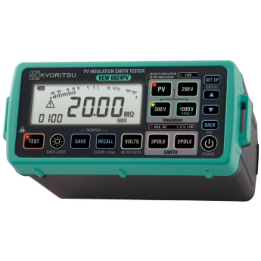 PV Insulation/Earth Combi-Tester with 250V/500V/1000V