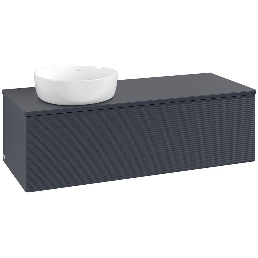 Wastafelonderkast Antao 1200x360x500mm Mid.Blue Matt Lacquer K33150HG
