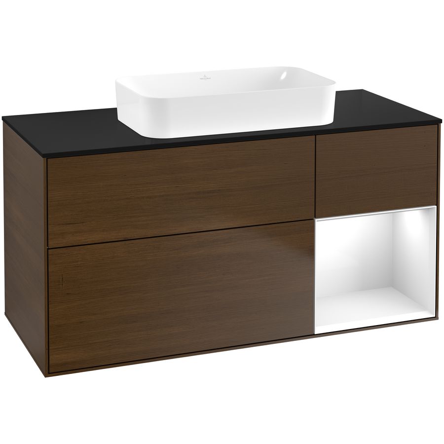 Wastafelonderkast Finion 1200x603x501mm W.Veneer F712GFGN