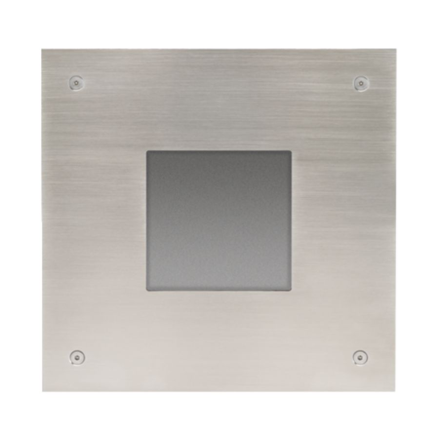 Frontplaat en inbouwdoos modulaire buitenpost 1 knop