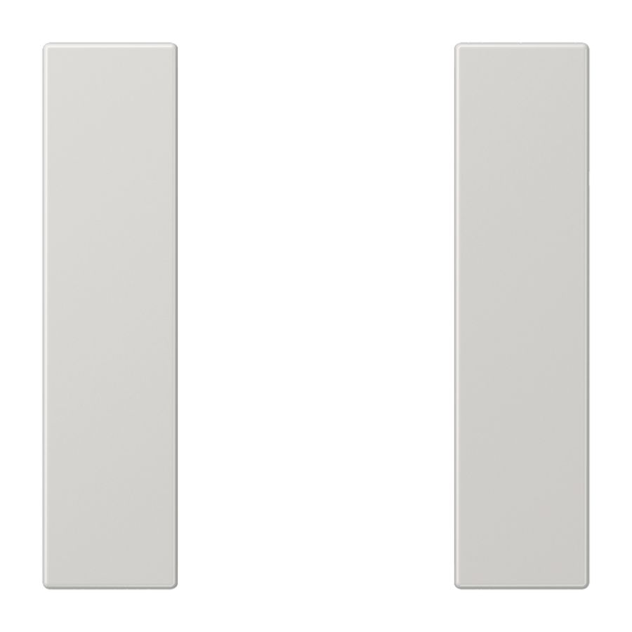 Tastafdekking compleet 1-voudig LS lichtgrijs KNX