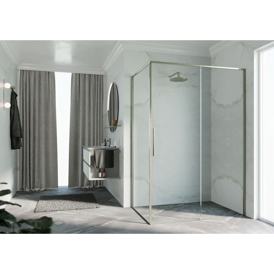 Riga 2p+f 147 li verst.147.5-149cm helder glas br. inox
